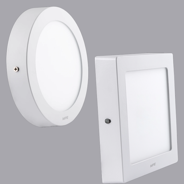 LED Panel ốp nổi nhôm, mặt vuông, mặt tròn SSPL SRPL MPE