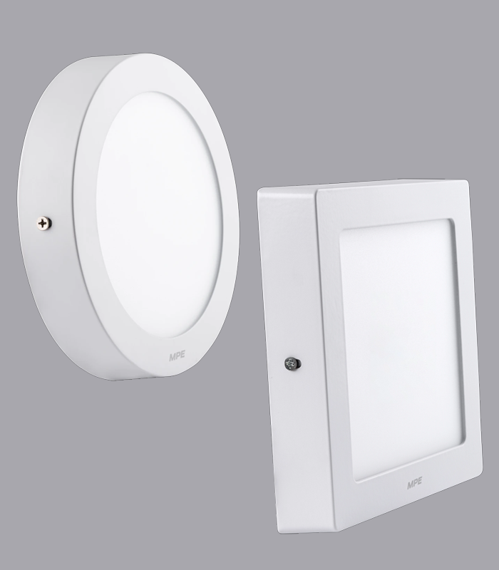 LED Panel ốp nổi nhôm, mặt vuông, mặt tròn SSPL SRPL MPE
