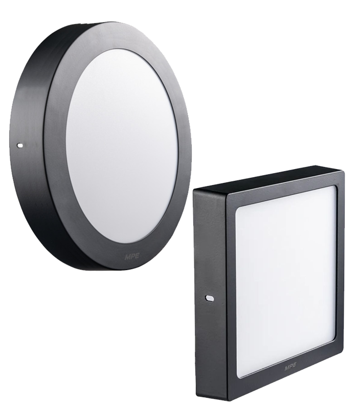 LED Panel ốp nổi nhôm, thân đen, mặt tròn mặt vuông SRPLB SSPLB MPE LED Panel ốp nổi nhôm, thân đen, mặt tròn mặt vuông SRPLB SSPLB MPE